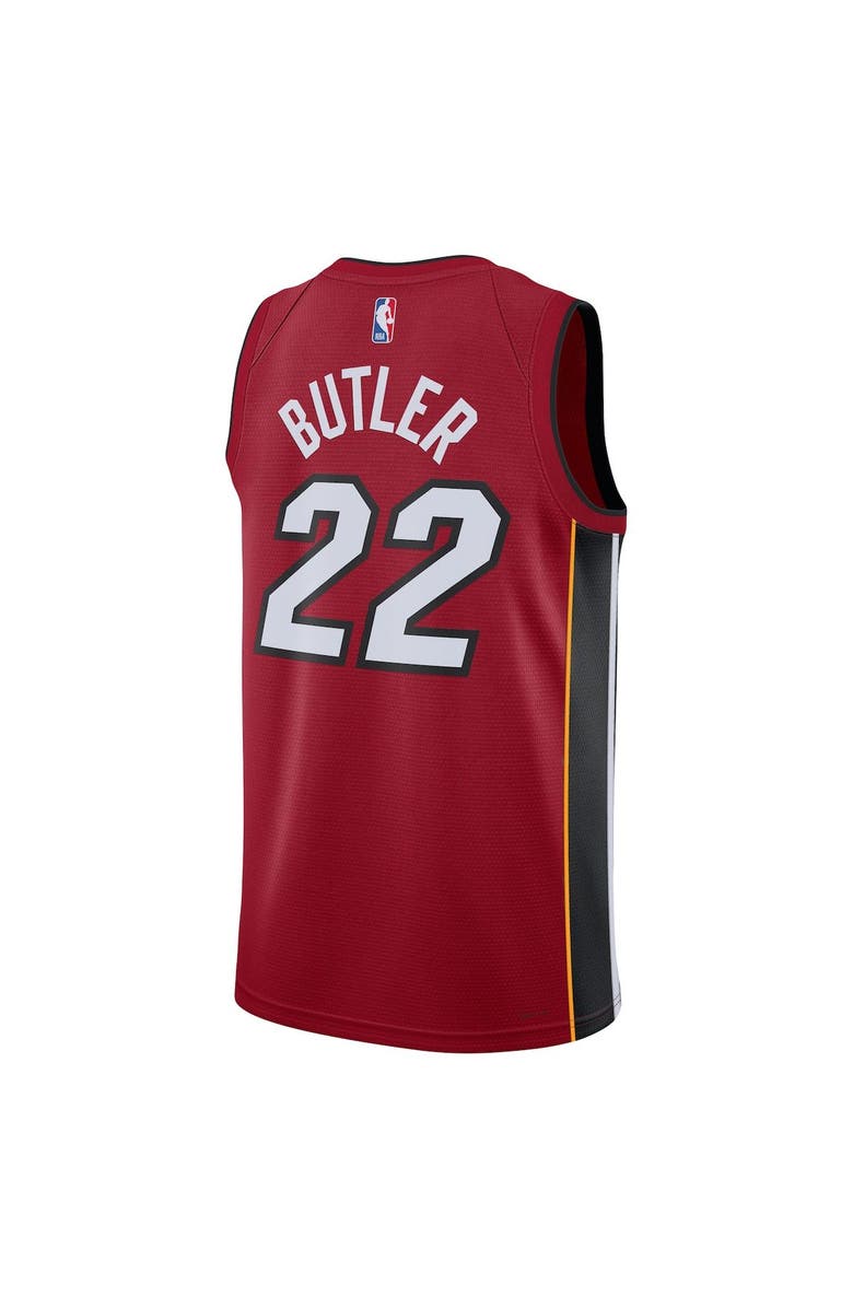 Jordan Brand Unisex Jordan Brand Jimmy Butler Red Miami Heat Swingman Jersey - Statement Edition, Alternate, color,