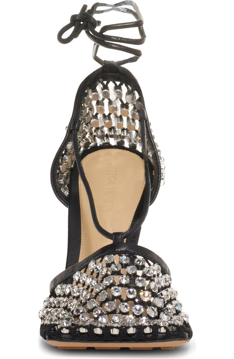 Bottega Veneta Crystal Ankle Wrap Pump, Alternate, color,