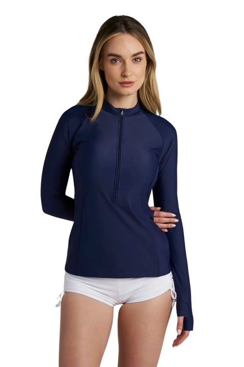 Women's Escalante Zip Rash Guard, UPF 50+ Sun Protection