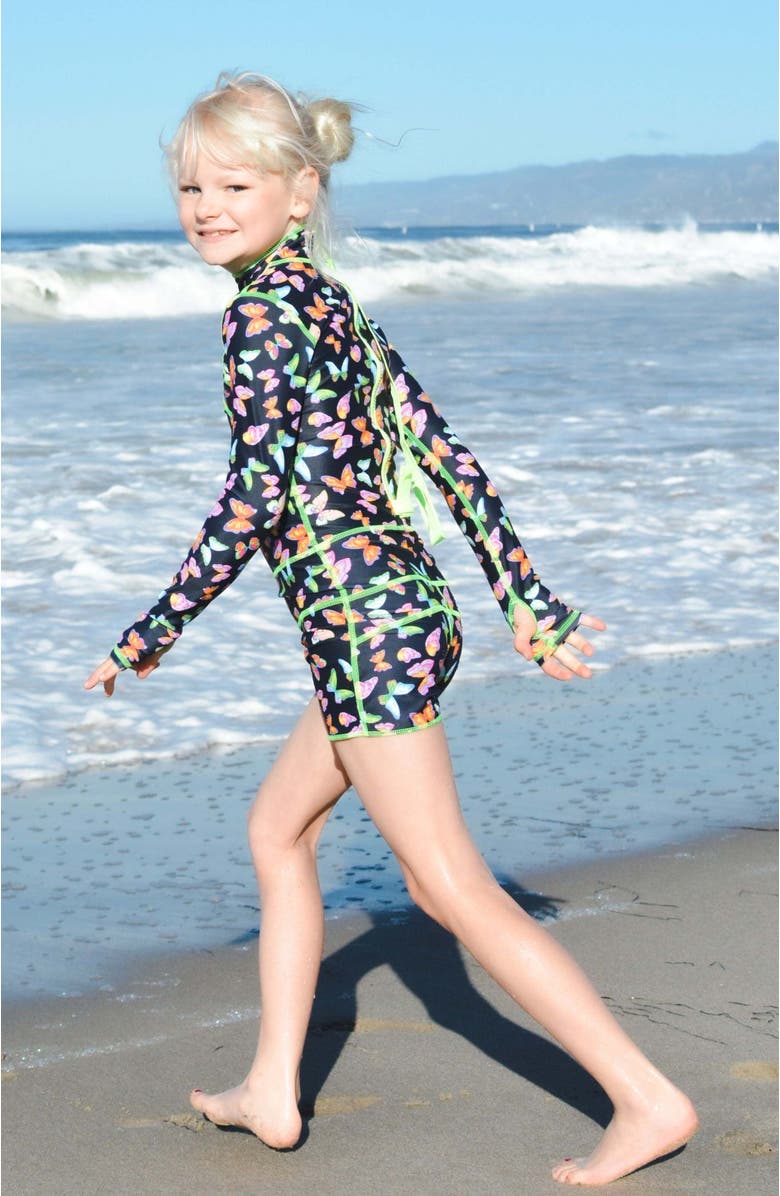 TUTUBLUE Girls' One-Piece Swimsuit - UPF 50+, Alternate, color, Black