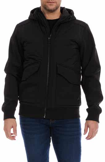 Perry Ellis Hooded Quilted Bomber Jacket