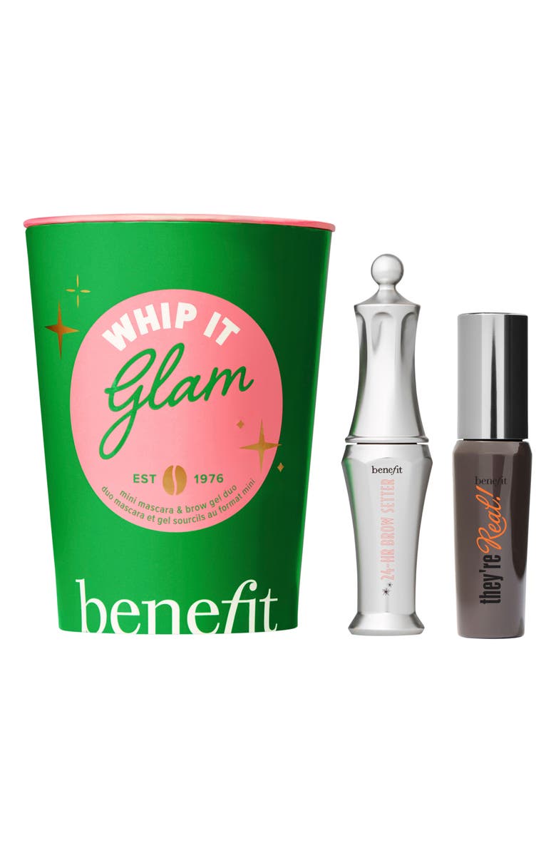 Benefit Cosmetics Whip It Glam Mini Mascara & Brow Set $31 Value, Main, color,
