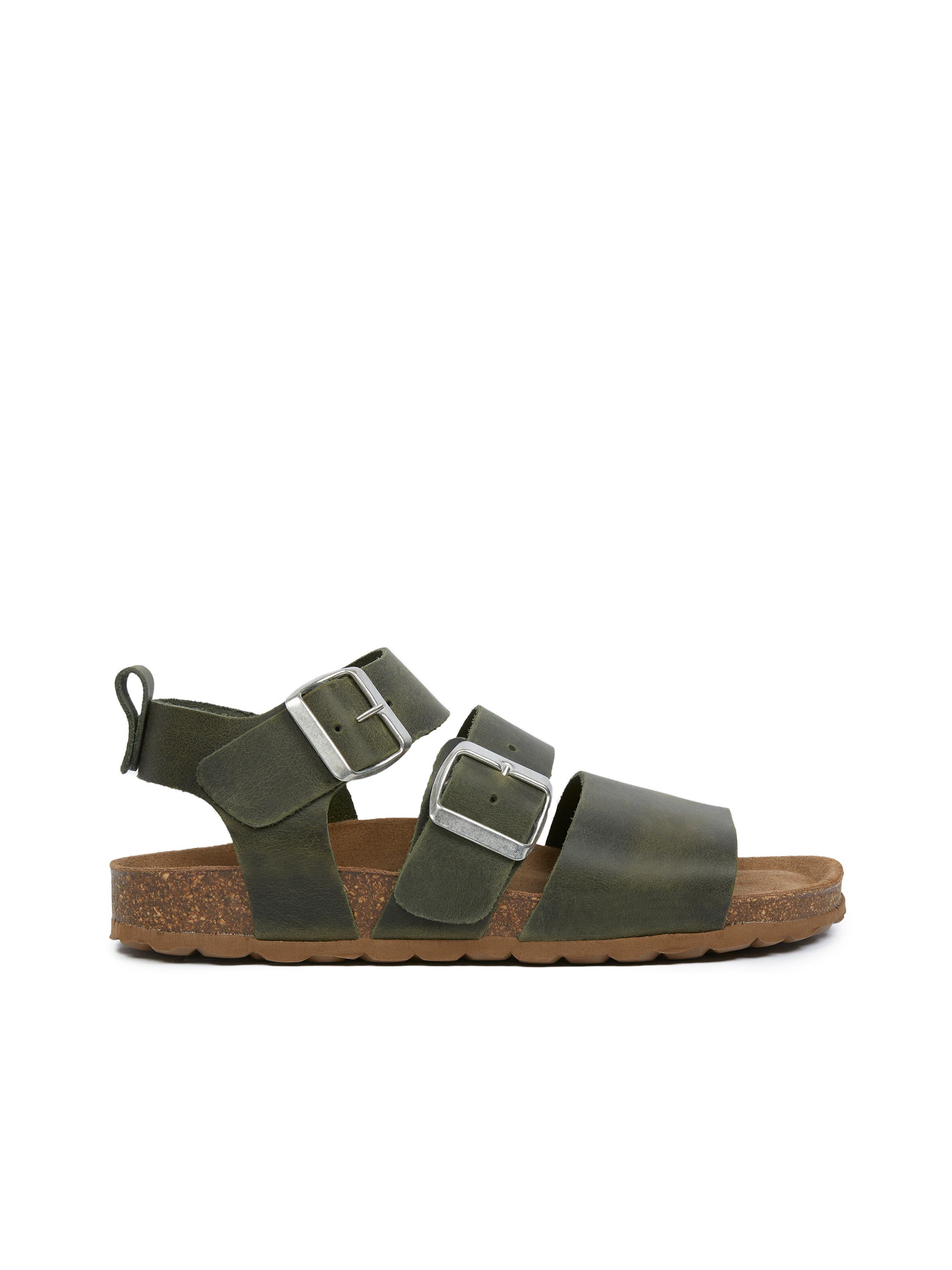 Celtic & Co. Triple Strap Sandal, Alternate, color, Olive