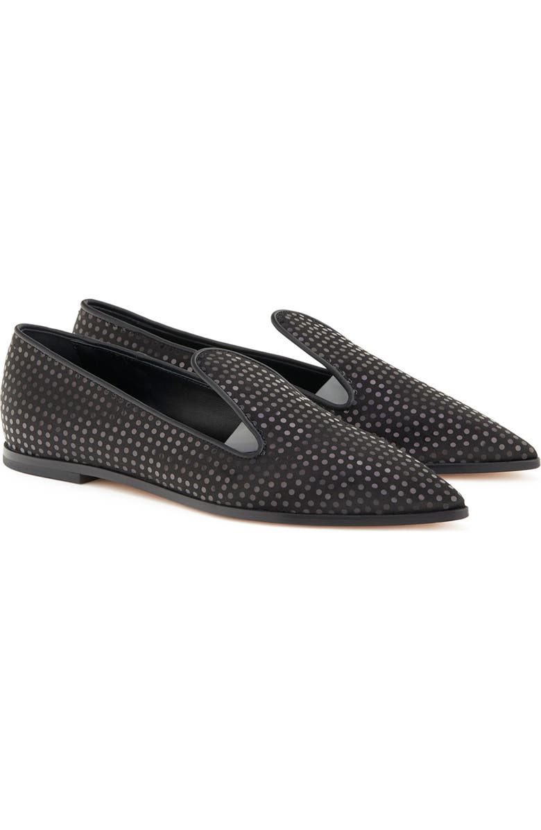 AGL Rei Pointed Toe Loafer, Main, color, Nero