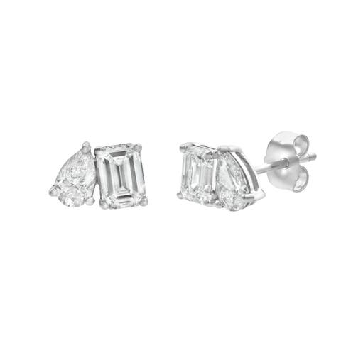 Valessa 14K Gold 1.75 Ct Lab Grown Diamond Toi Et Moi Earrings