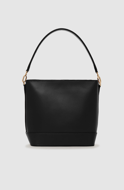 Anine Bing Lili Bucket Bag - Leather - Black In Black