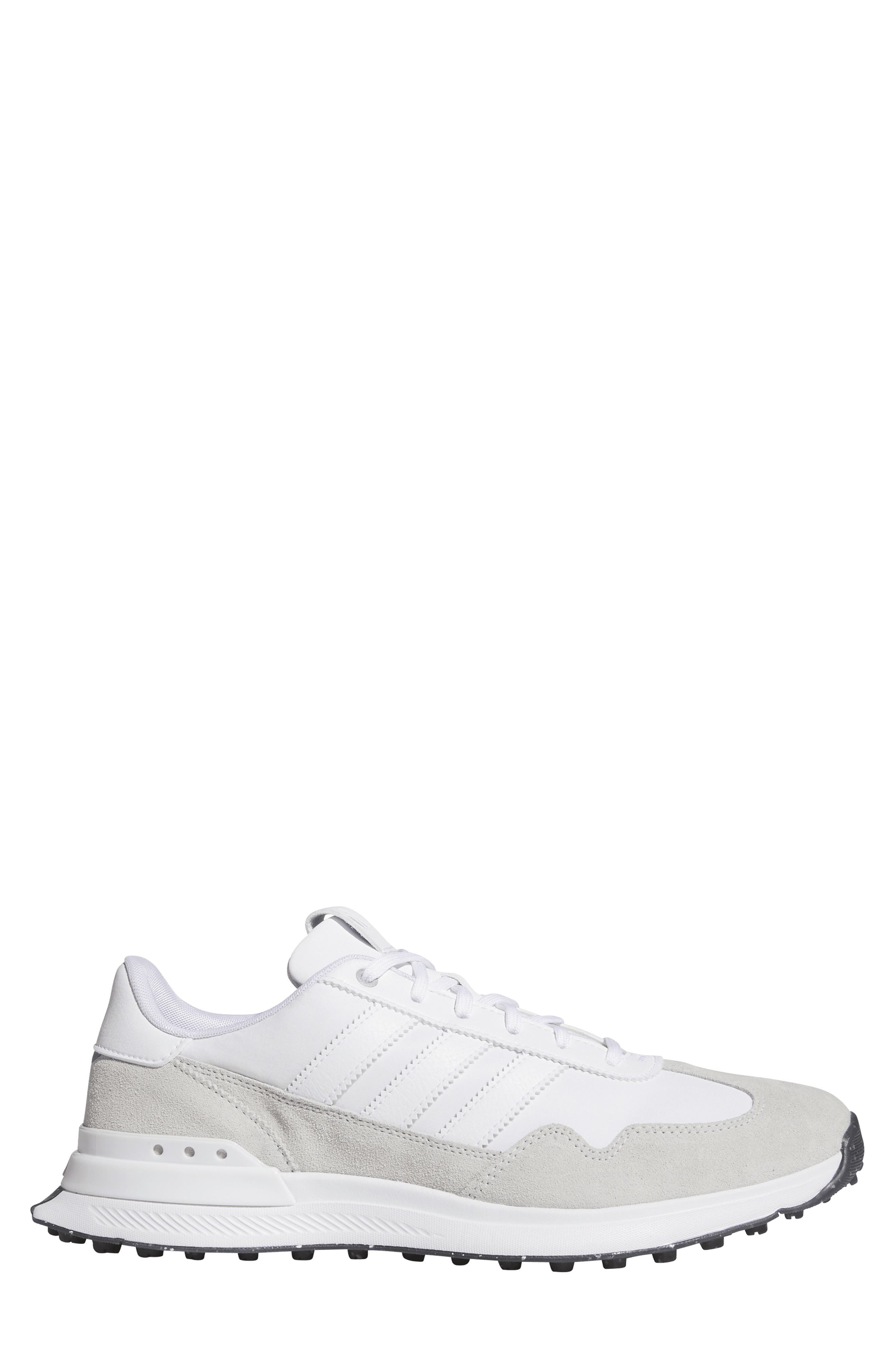 adidas S2G 26 Waterproof Spikeless Golf Shoe, Alternate, color, Grey/ White/ Black