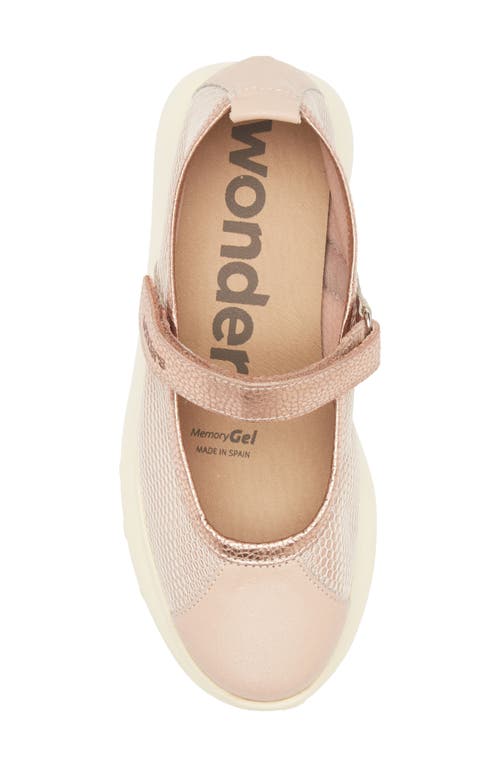 Wonders Mesh & Leather Flat In Palo/rame
