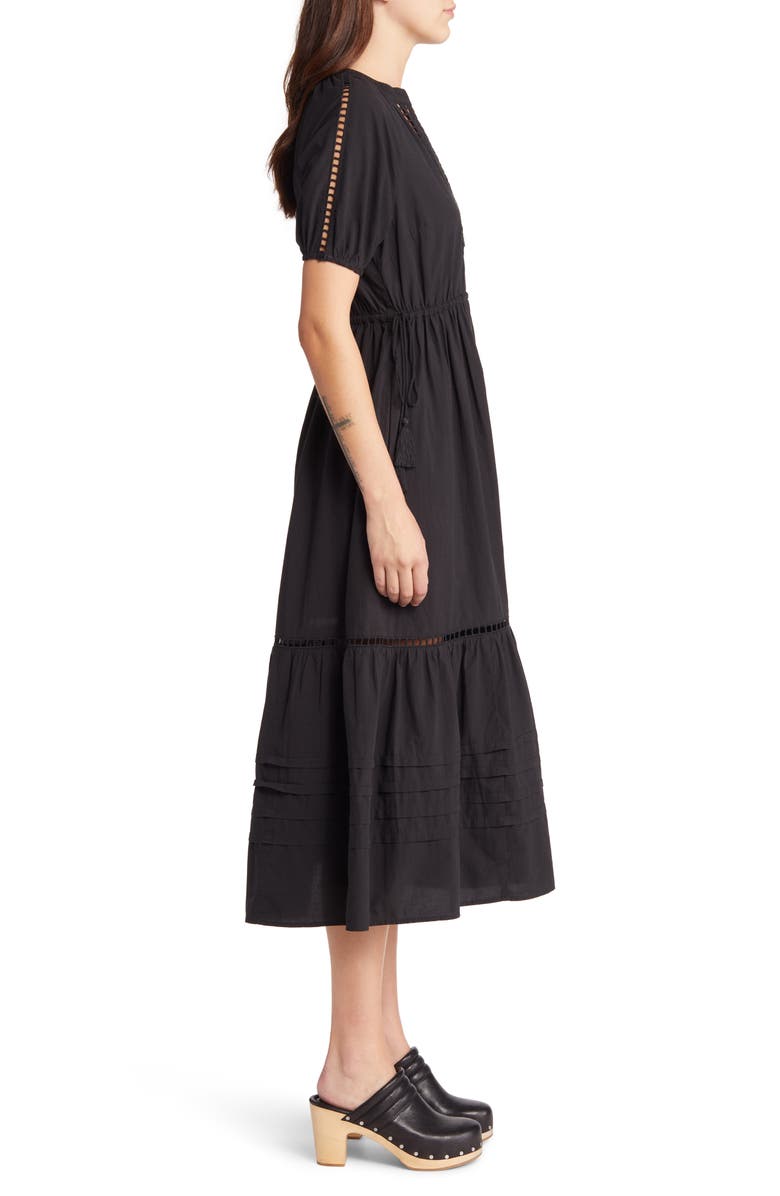 Madewell Ladder Embroidery Poplin Midi Dress, Alternate, color, 
