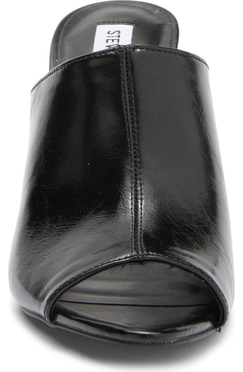 Steve Madden Dayla Peep Toe Mule, Alternate, color, Black Leather