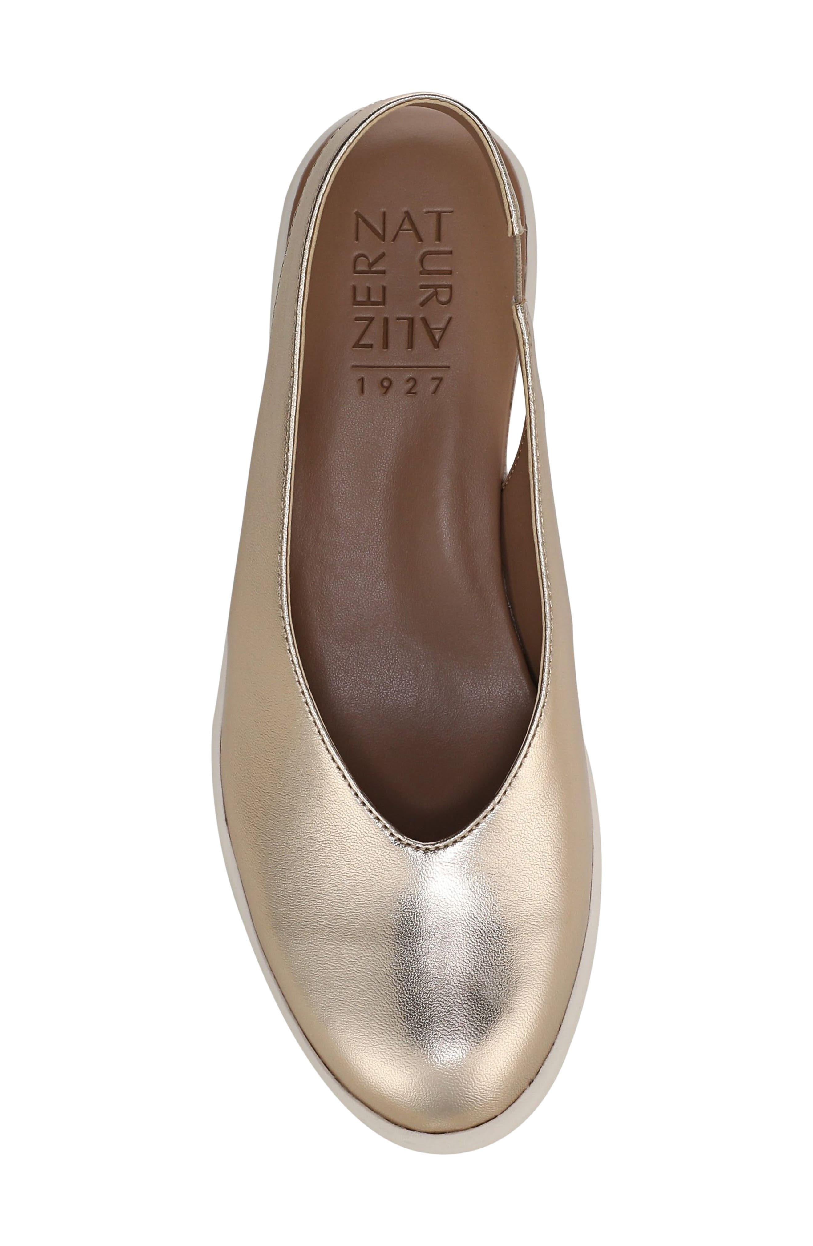 Naturalizer Sutton Slingback Platform Wedge Pump, Alternate, color, Light Champagne