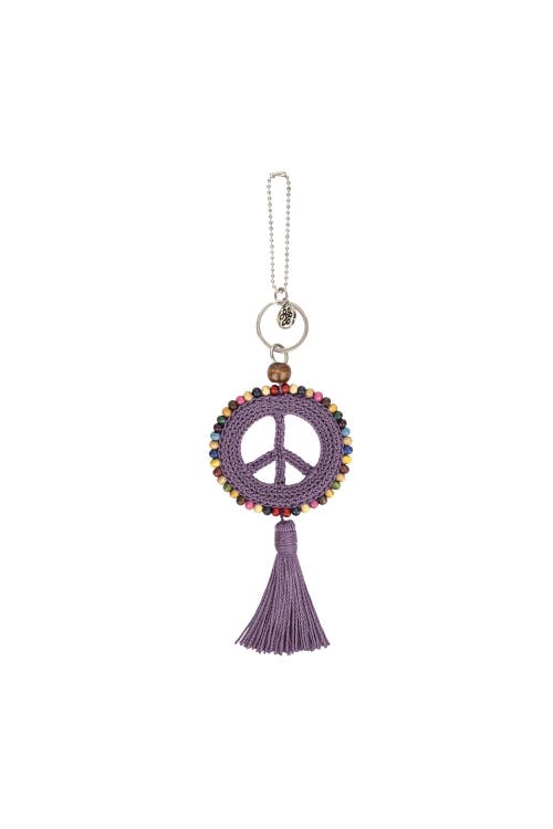 The Sak Yarnicharmz Crochet Peace Dangle