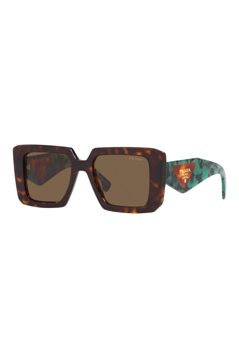 51mm Square Sunglasses, Alternate, color, TORTOISE