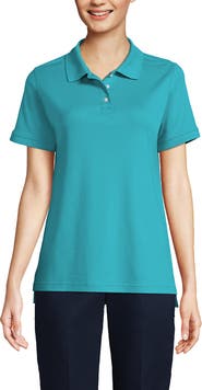 Lands' End School Uniform Short Sleeve Interlock Polo Shirt