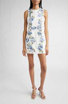 Alice + Olivia Clyde Embellished Sleeveless Dress