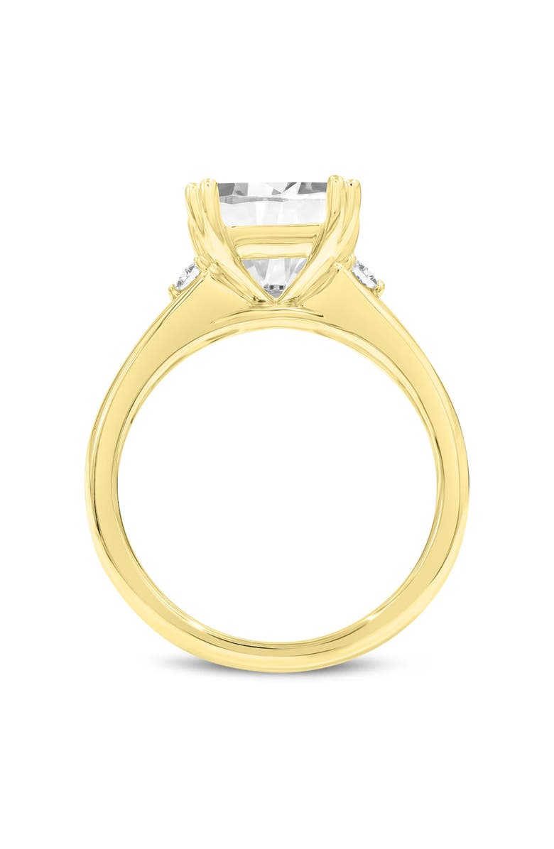 LuvMyJewelry Antoaneta 14K Yellow Gold Princess Cut Lab Grown Diamond Engagement Ring - 3 Ct, Alternate, color, 14K Yellow Gold