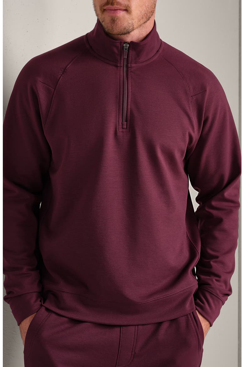 Dreamstate Quarter Zip Pullover, Main, color, BORDEAUX RED