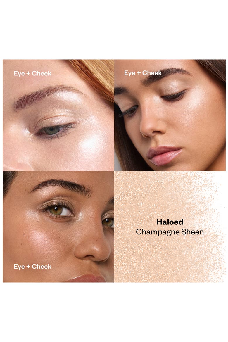 Shiny Objects Wet Glisten Powder Highlighter for Face & Eyes, Alternate, color, HALOED