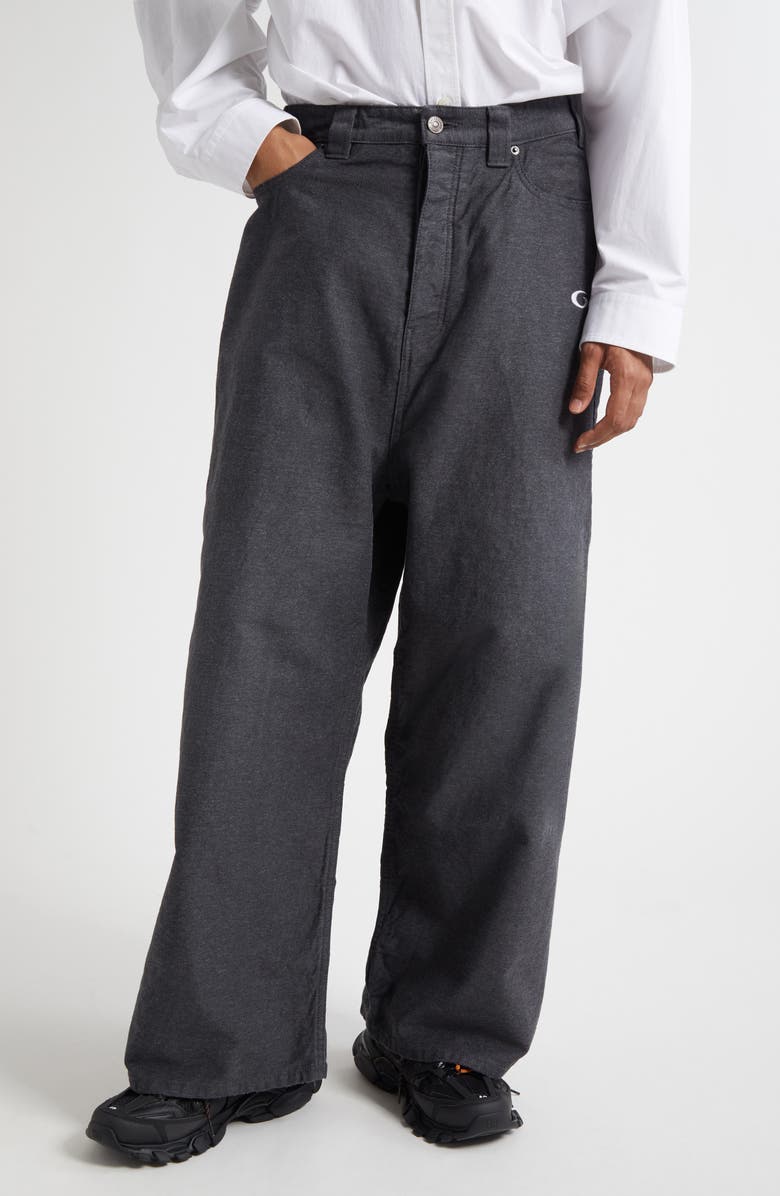 Balenciaga Trompe l'Oeil Jeans, Main, color, 1140 Anthracite