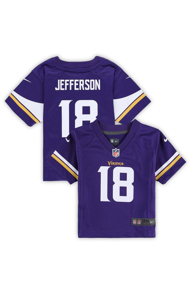 Nike Infant Nike Justin Jefferson Purple Minnesota Vikings Player Game Jersey, Main, color, Purple