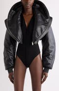 Givenchy Crop Double Zip Collar Bomber Jacket