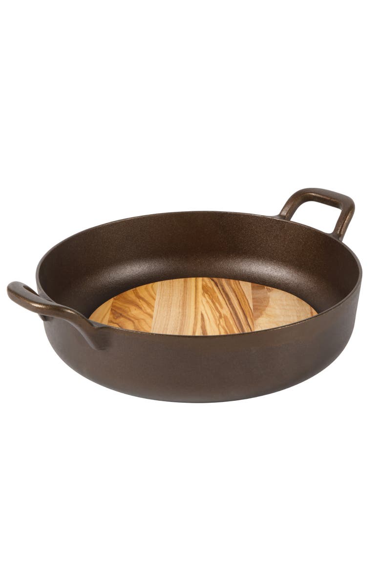 Natural Bronze Finish Round Cast Iron Everyday Pan, Alternate, color, Natural Bronze