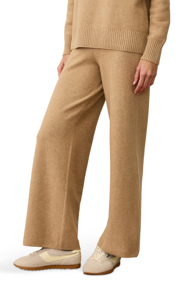 Marine Layer Chalet Knit Straight Leg Pants, Alternate, color, Toffee