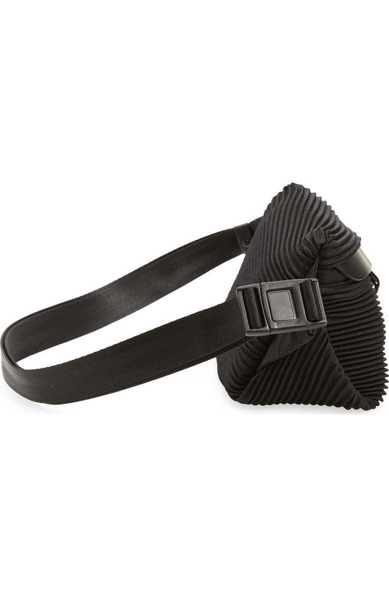 Pleats Please Issey Miyake Bias Pleated Belt Bag, Alternate, color,