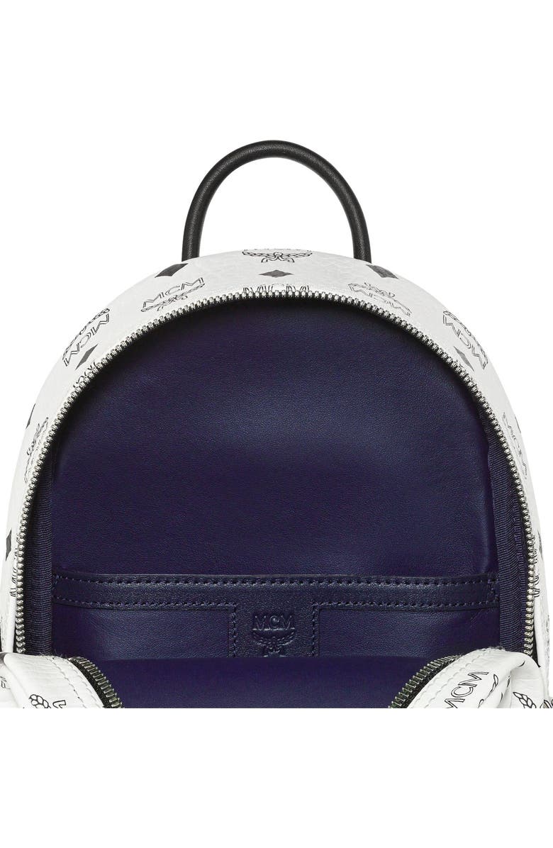 MCM Small MCM x SNIPES Stark Side Studs Backpack in Visetos, Alternate, color,