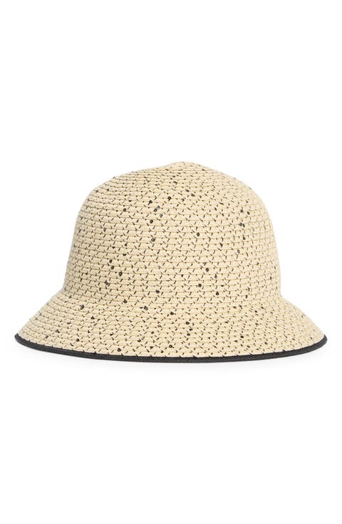 Sequin Straw Sun Hat