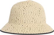 Calvin Klein Sequin Straw Sun Hat