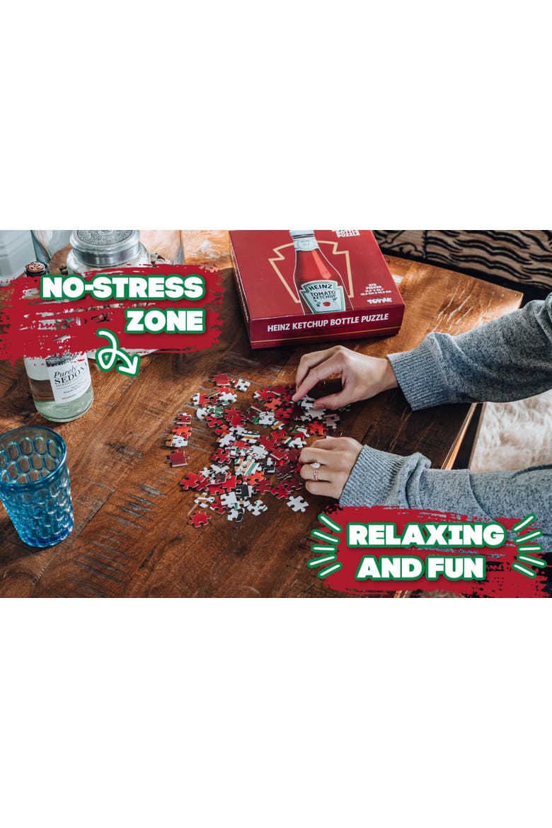 Heinz Ketchup Bottle 570 Piece Jigsaw Puzzle For Adults And Kids, Alternate, color, Red