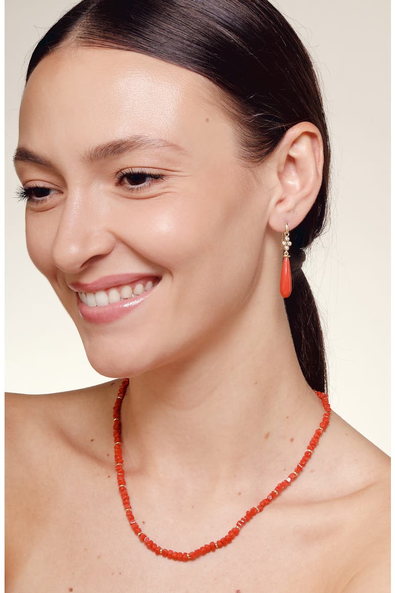 Coral Necklace, Alternate, color, Coral