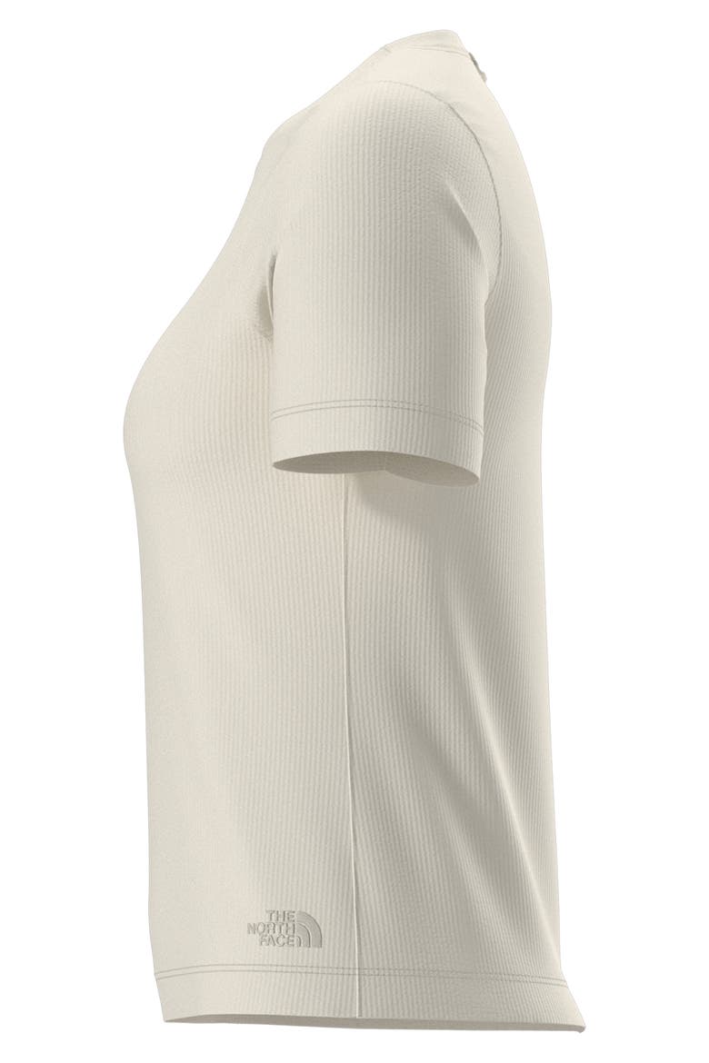 Golden Ridge Performance Ribbed T-Shirt, Alternate, color, WHITE DUNE