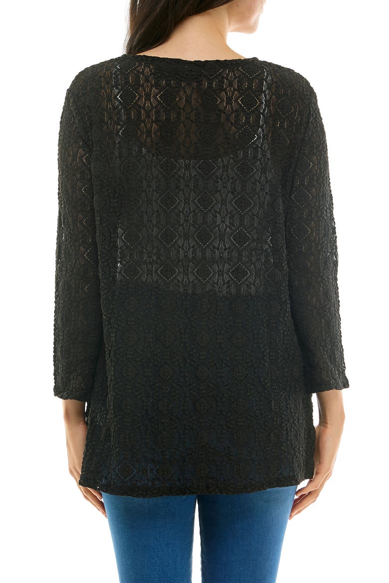 Lace Bolero, Alternate, color, BLACK
