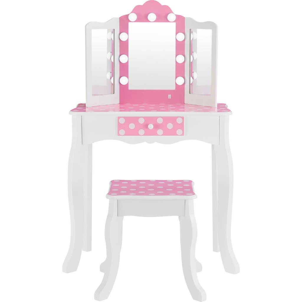 Teamson Kids Fantasy Fields Gisele Vanity Table & Stool Set in Pink  product