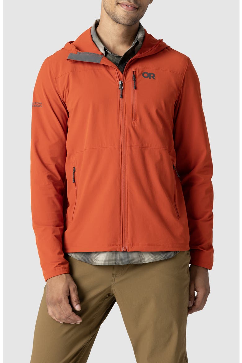 Ferrosi Hooded Jacket, Main, color, CARDINAL