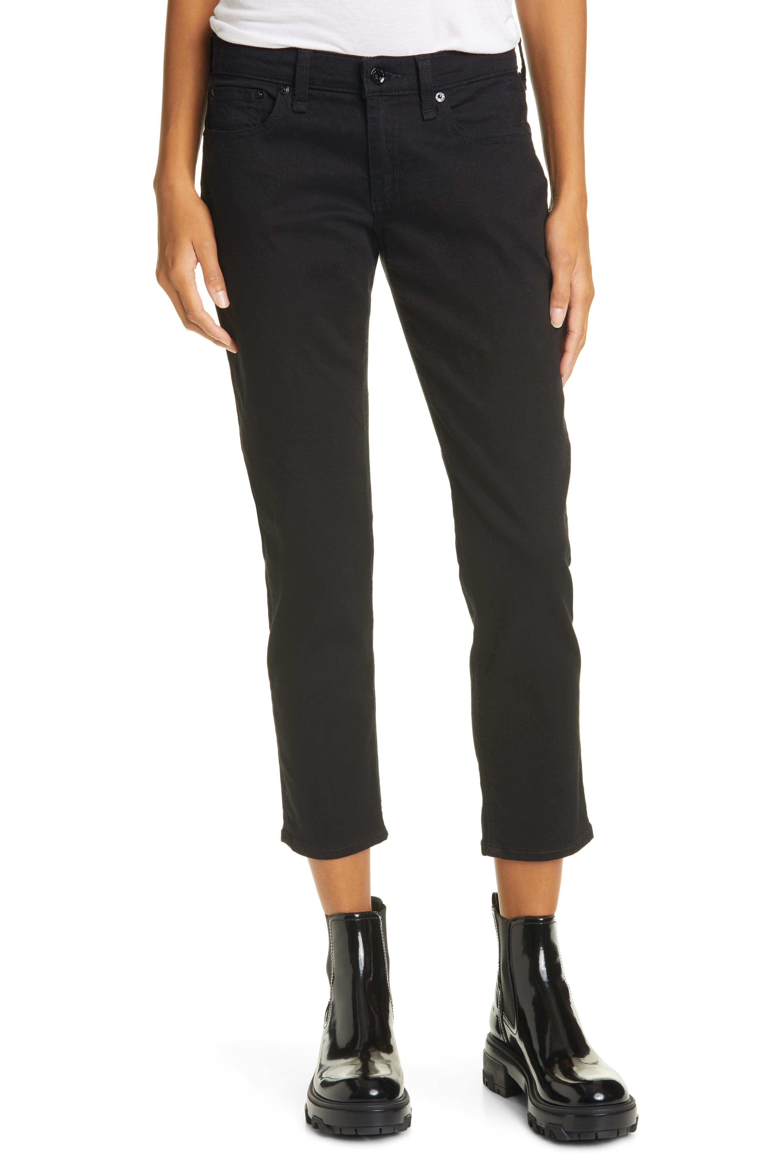 rag & bone Dre Slim Crop Boyfriend Jeans (Women) | Nordstromrack