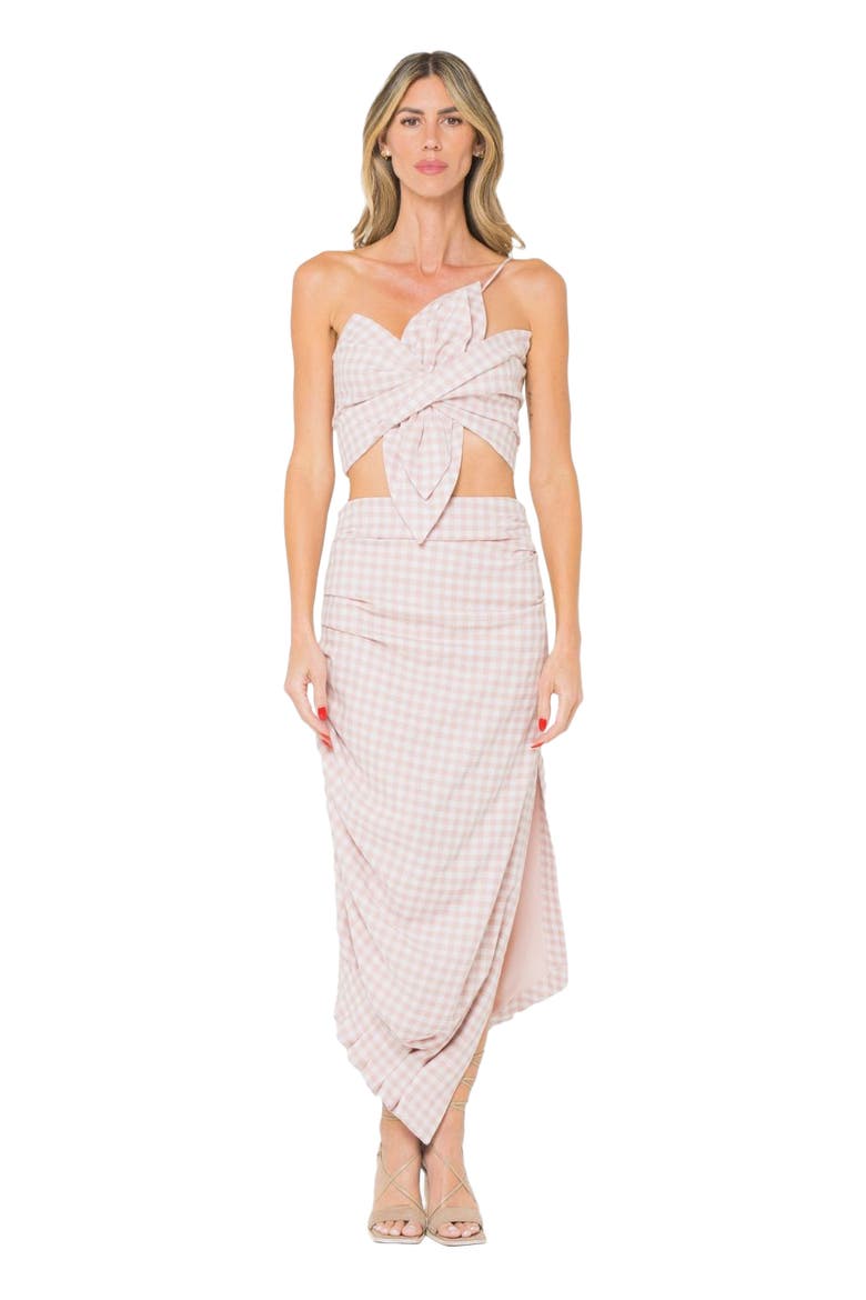 Novie Skirt, Main, color, Pink Check