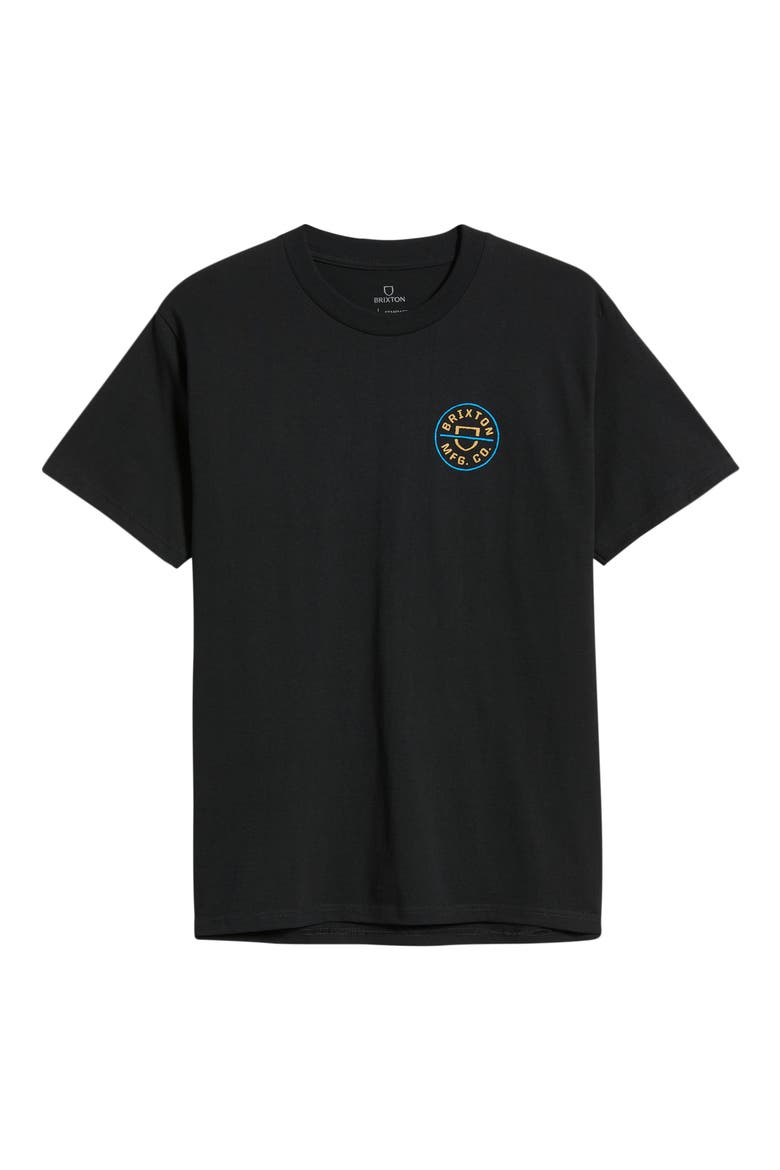 Crest Cotton Graphic T-Shirt, Alternate, color, BLACK/ COPPER/ MEDIUM BLUE
