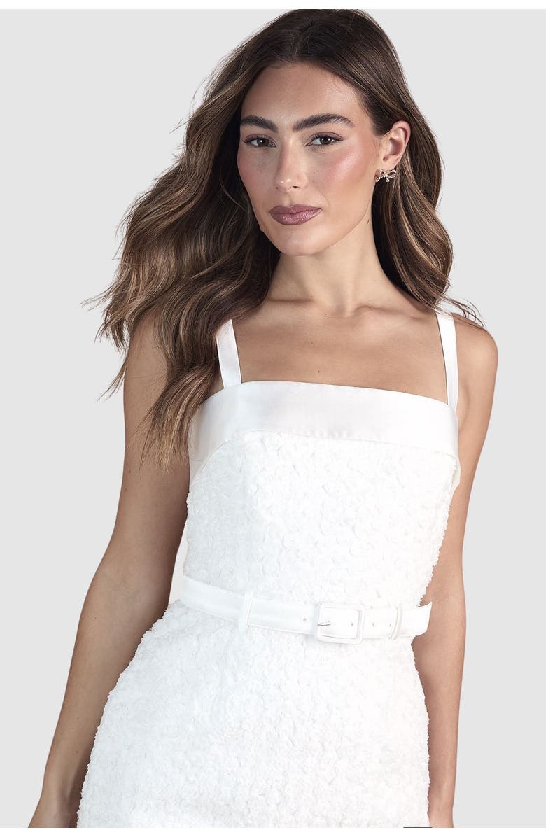 Coast Strappy Embellished Mini Dress, Alternate, color, Ivory