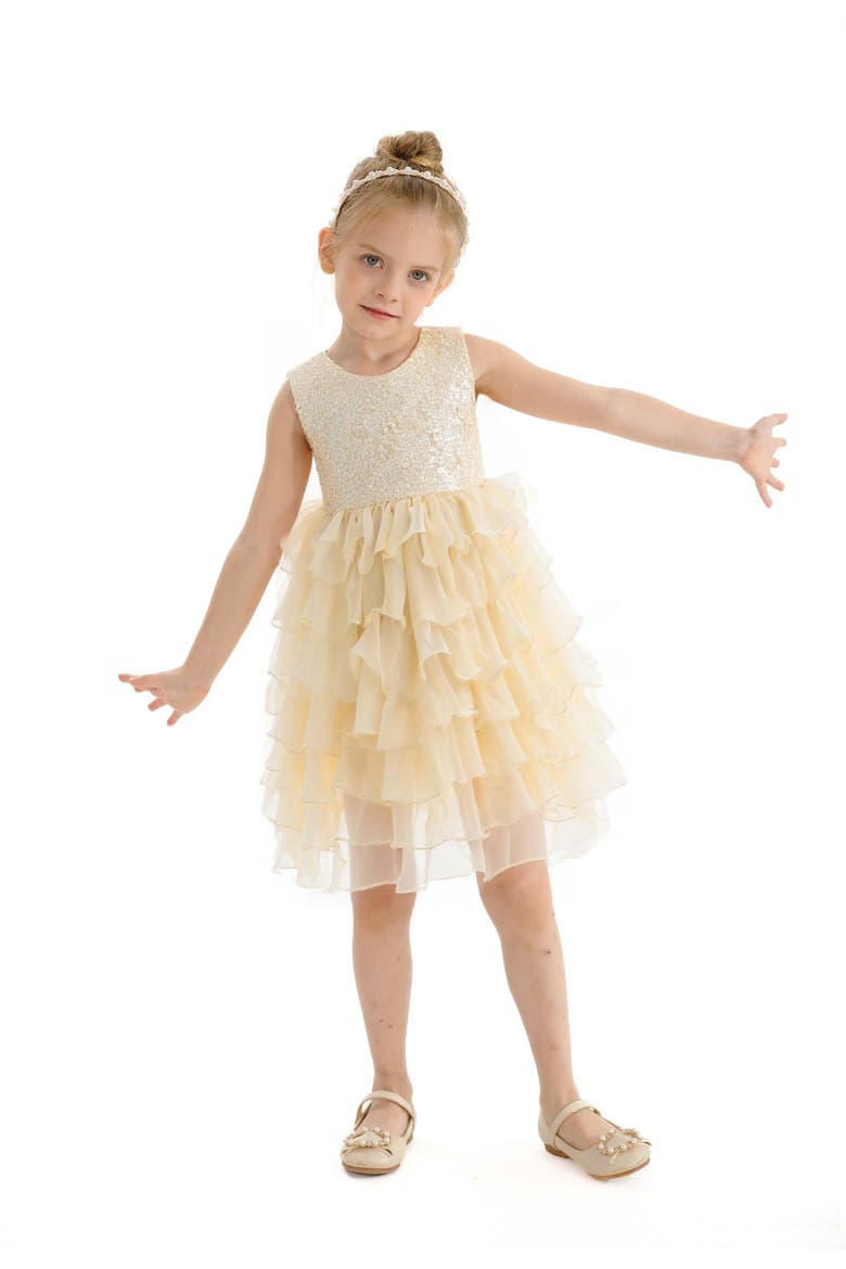 Leah Dress, Alternate, color, Gold