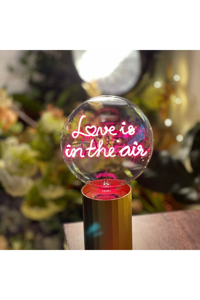 Love Is In The Air Portable Table Lamp, Alternate, color, Pink