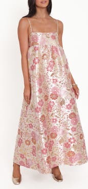Petal & Pup Yasmine Empire Floral Brocade Gown