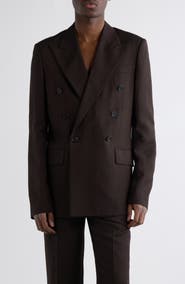 Acne Studios Jason Herringbone Double Breasted Blazer