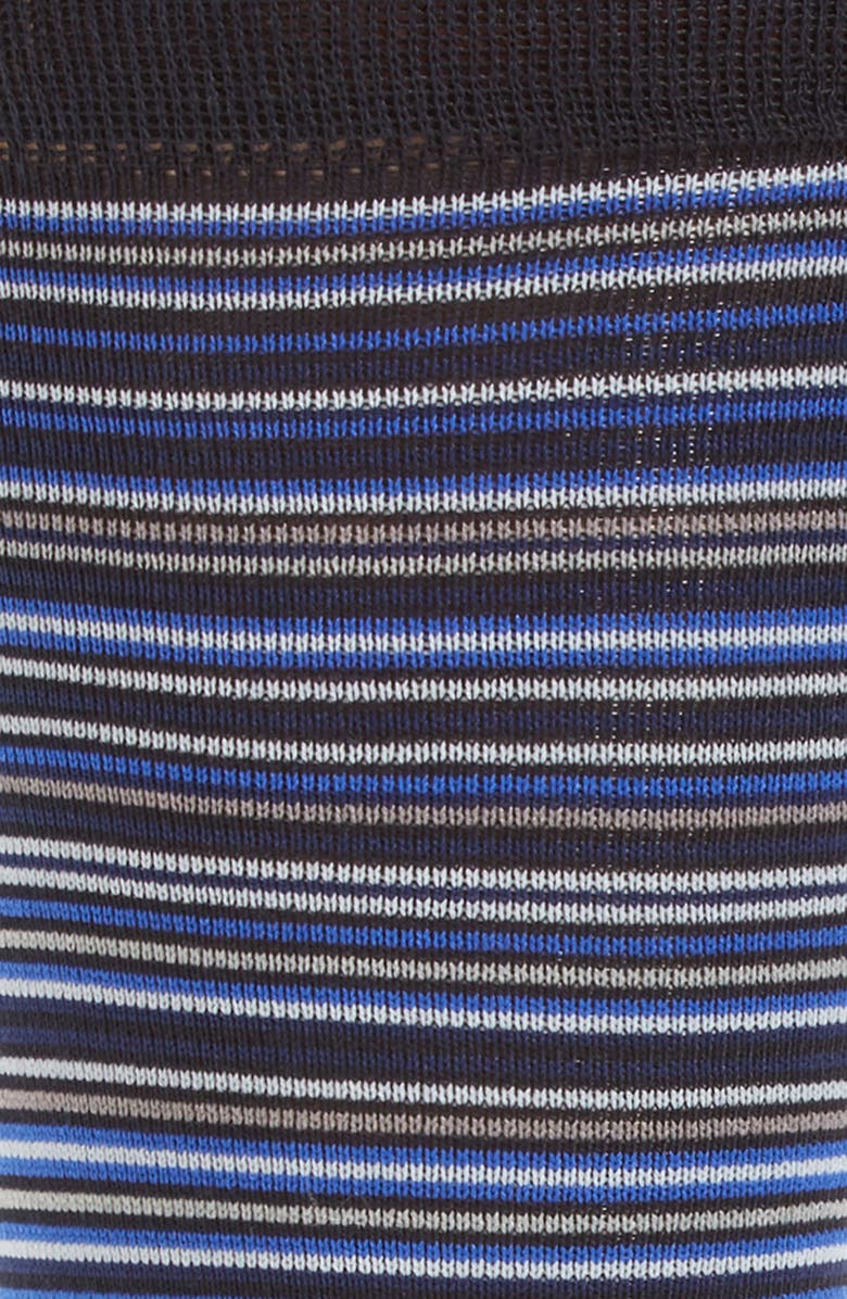 Cole Haan Multistripe Crew Socks, Alternate, color, Navy