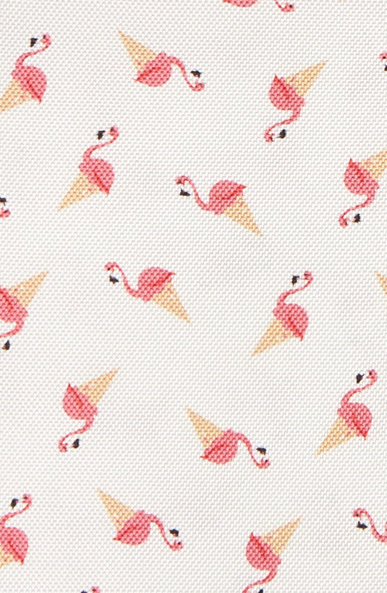 Eton Flamingo Silk Pocket Square, Alternate, color, 