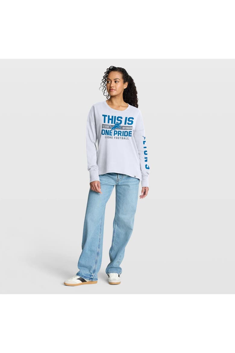 Women's Fanatics White Detroit Lions Hometown Legacy Long Sleeve T-Shirt, Alternate, color, White