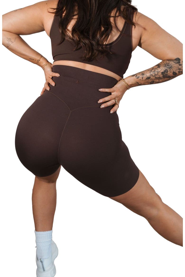 Cloud II Maternity Rider Short, Alternate, color, Espresso