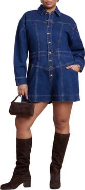 ELOQUII Denim Romper